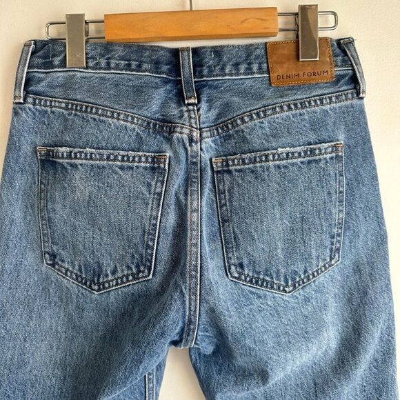 Denim Forum Organic Cotton Medium Wash The Ex Boyfriend Jeans Size 25 - Picture 5 of 8